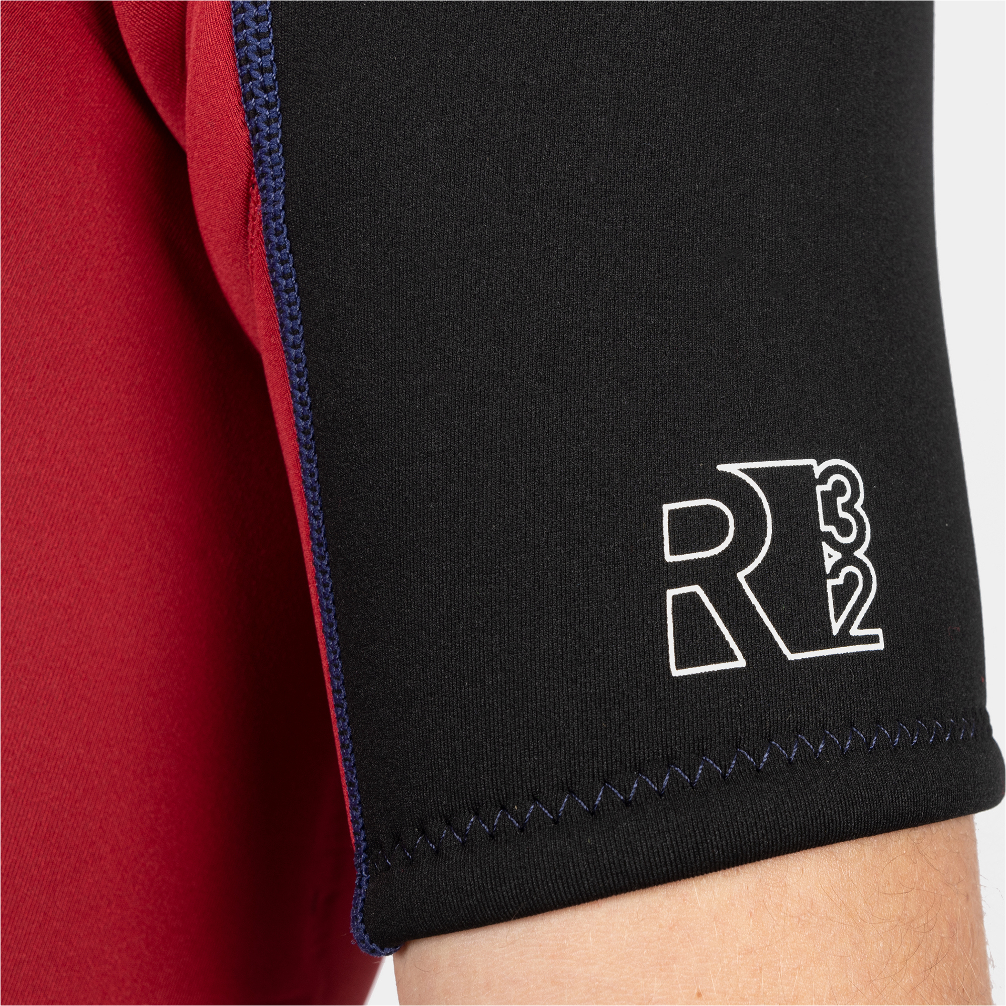 2025 Gul Mens Response 3/2mm Back Zip Shorty Wetsuit RE3319-C1 - Navy / Red